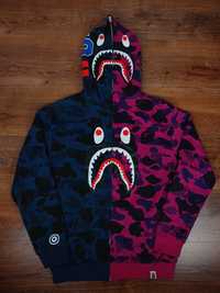 Bluza Bape Rekin Shark z Kapturem Hoodie Size M/L