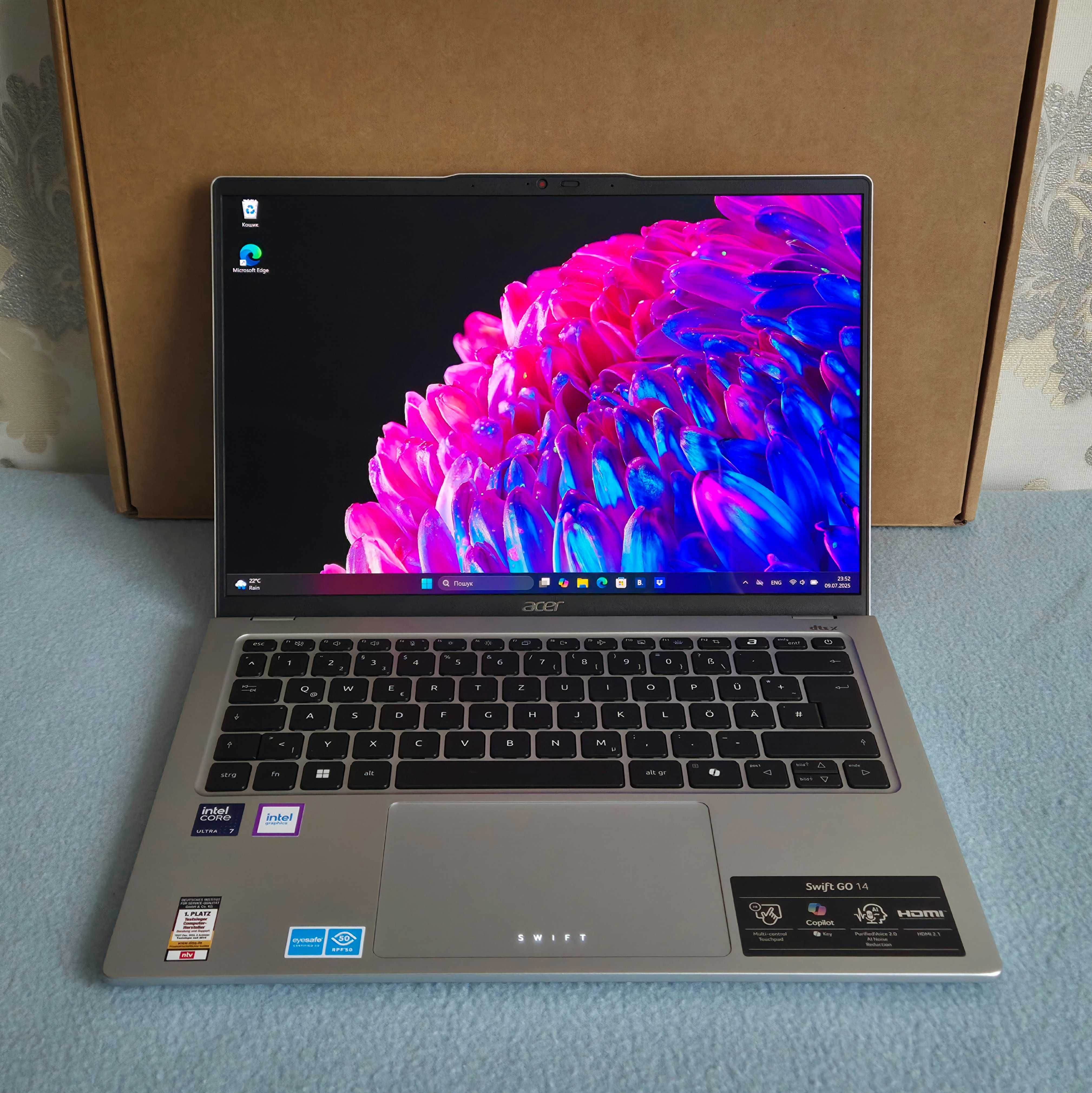 Acer Swift Go 14" 2,8K OLED - Ultra 7 155U - 16Gb - 512Gb