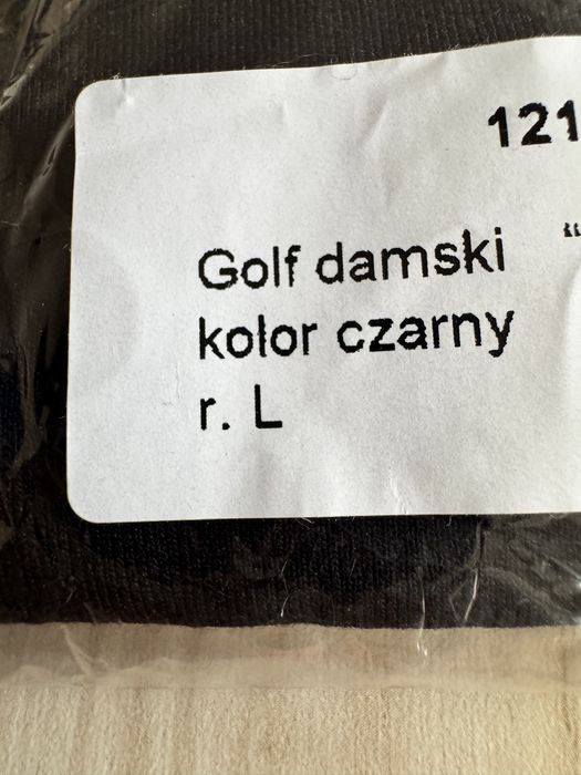 Golf damski L czarny