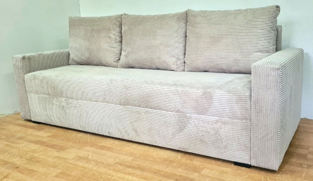 Nowy Narożnik sprężyny automat sztruks welur plusz kanapa sofa rogówka