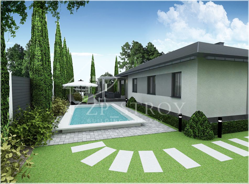 Одноэтажный дом на Правом