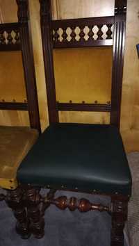 Stylowe, drewniane krzesła