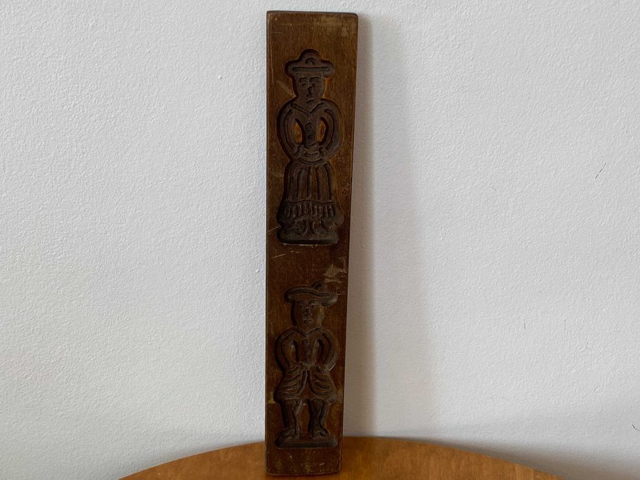 Stara Drewniana Forma do Pierników Wypieków