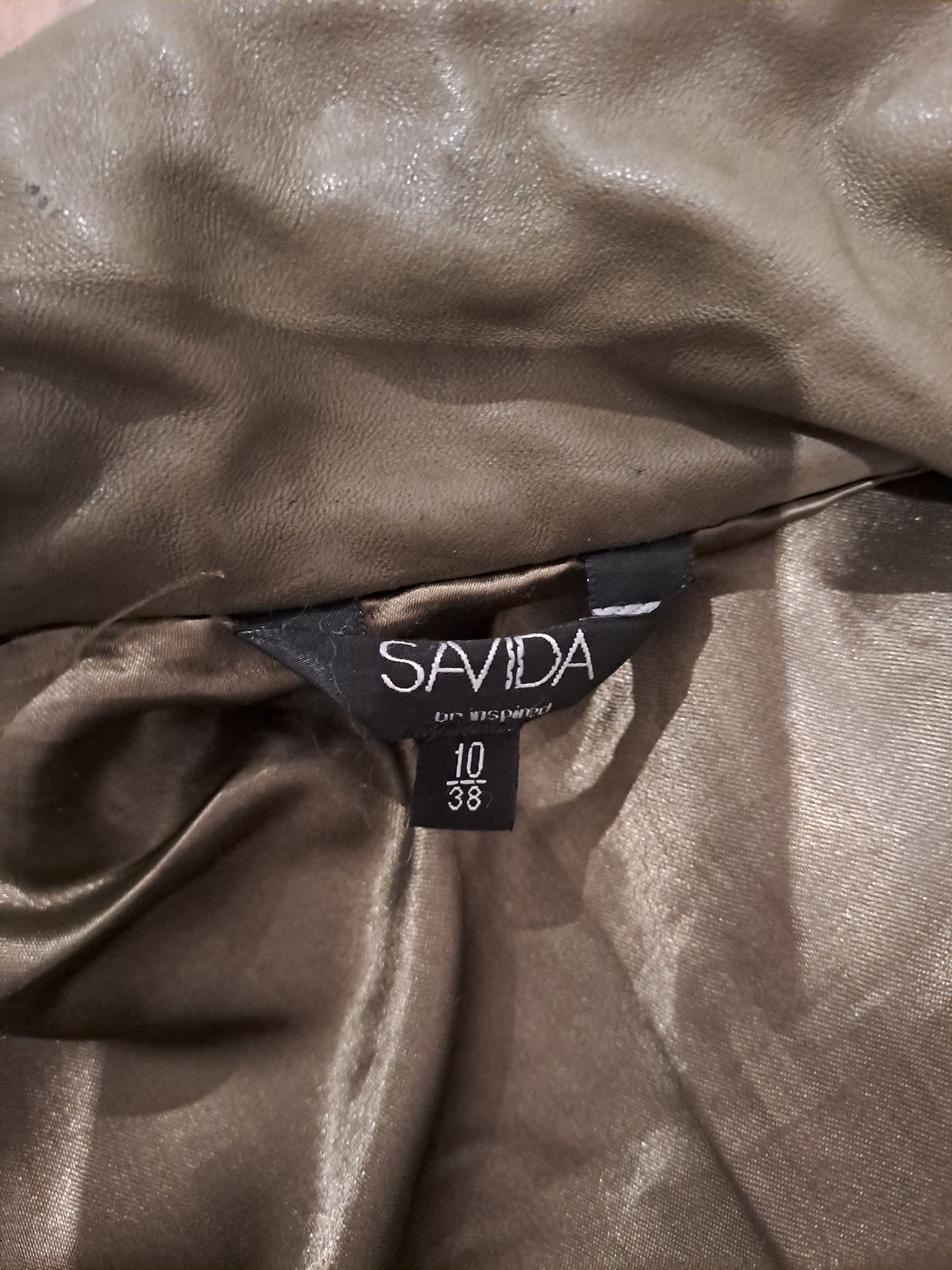 Płaszcz skórzany 2-rzędowy Savida r.38