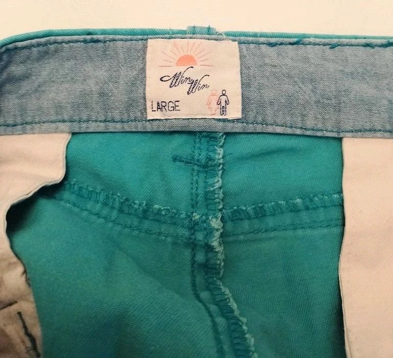 Turkusowe / morskie jeansy spodnie Win Win