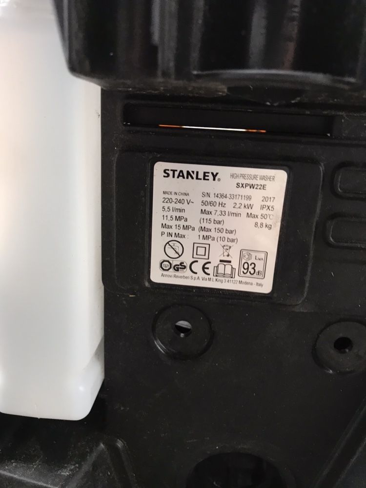 Myjka Stanley SXPW22E 2200W Obudowa