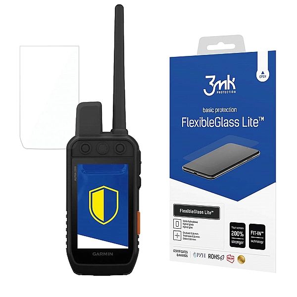 Szkło hybrydowe 3mk FlexibleGlass Lite™ na Garmin Alpha 200i