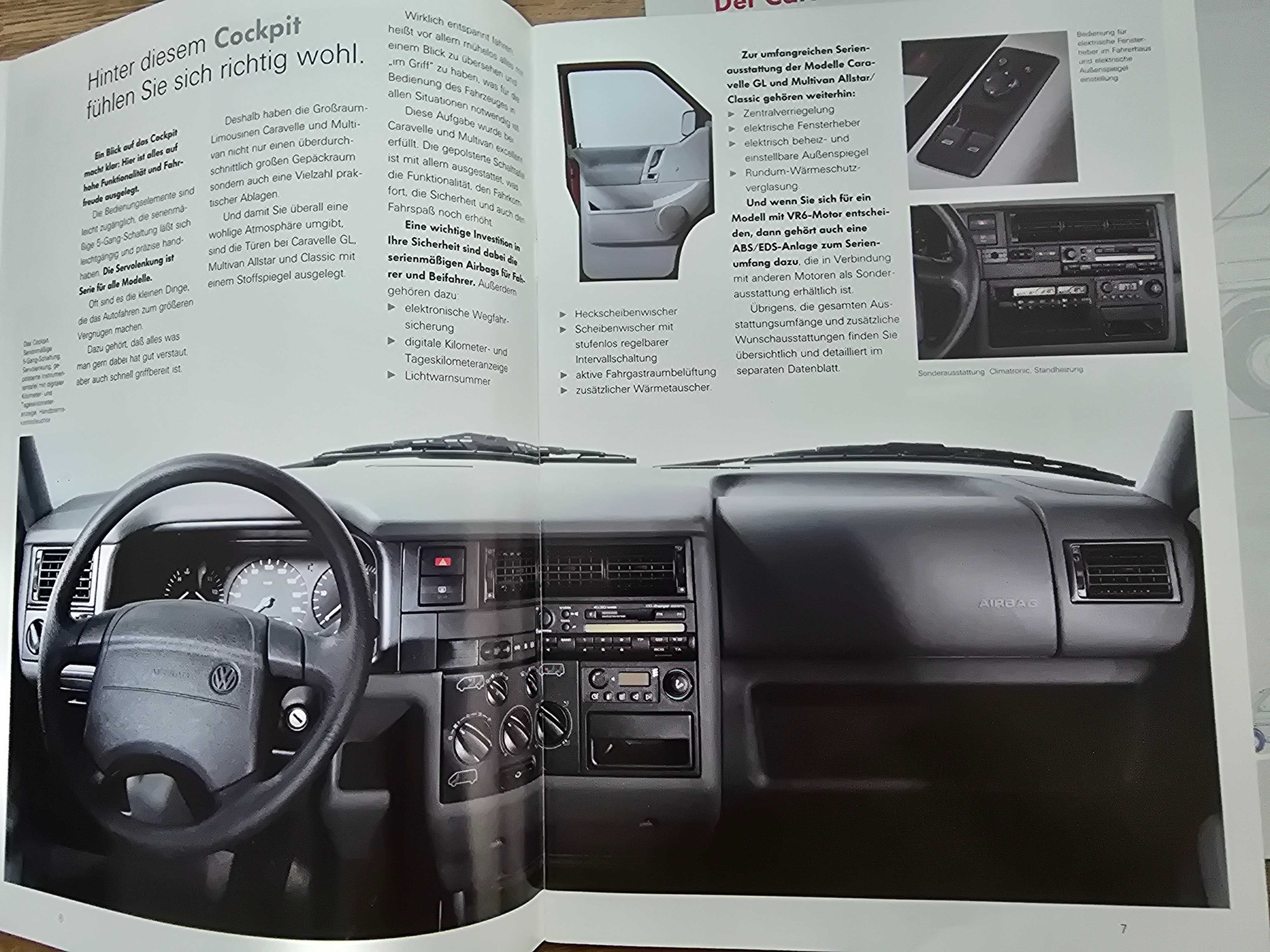 Prospekt VW T4 Caravelle, Multivan