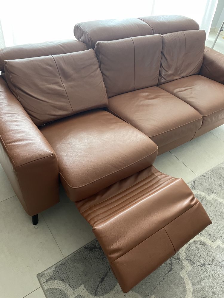 Sofa skórzana z funkcją relax