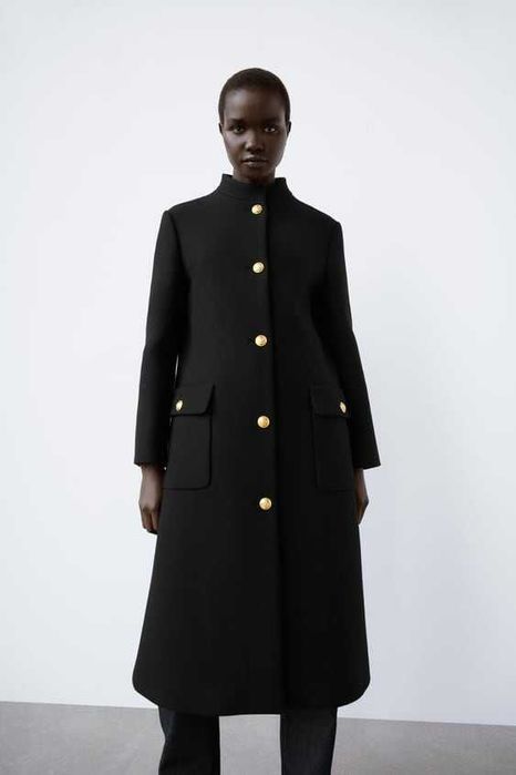 ZARA PREMIUM Luksusowy PŁASZCZ wełniany XS super cena