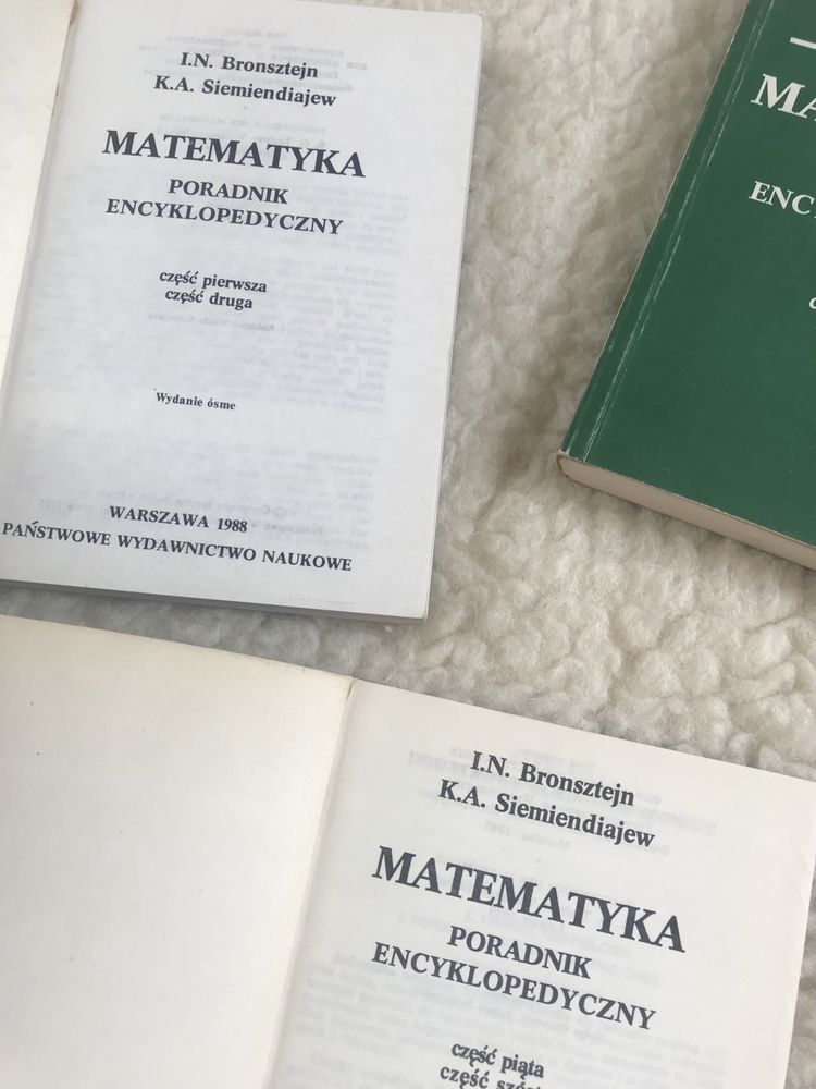 Matematyka. Poradnik encyklopedyczny, cz. 1-6, stara książka 1988 r.