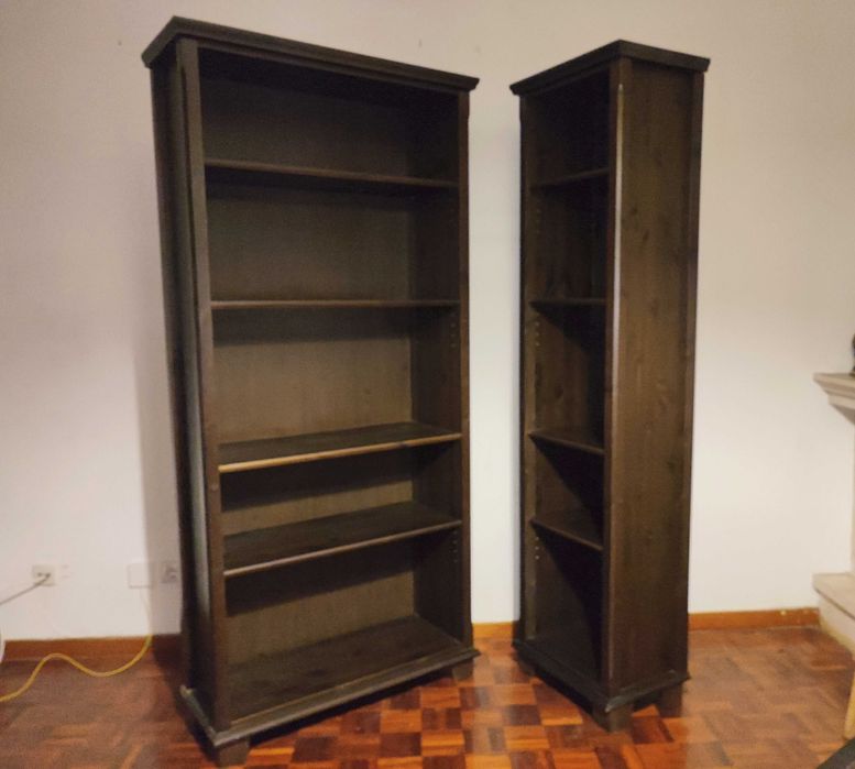 Estantes de madeira (conjunto de 2)