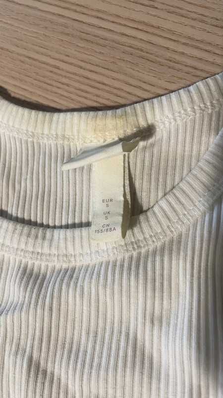 biały top H&M rozmiar S