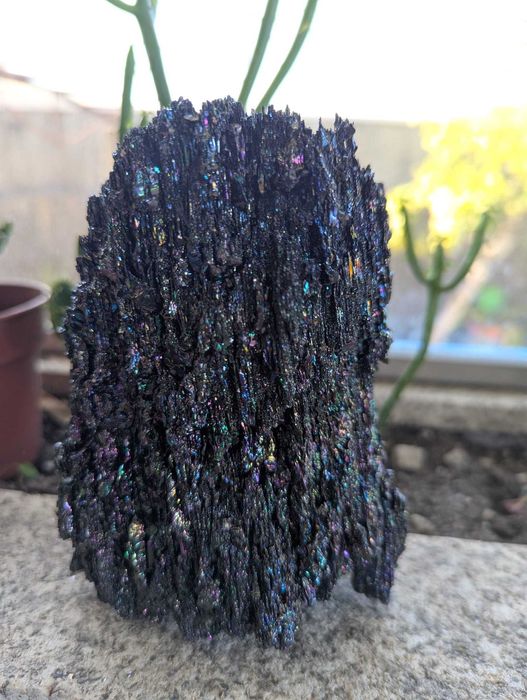 Carborundum - Cristal de Carboneto de Silício Arco-íris - 928g