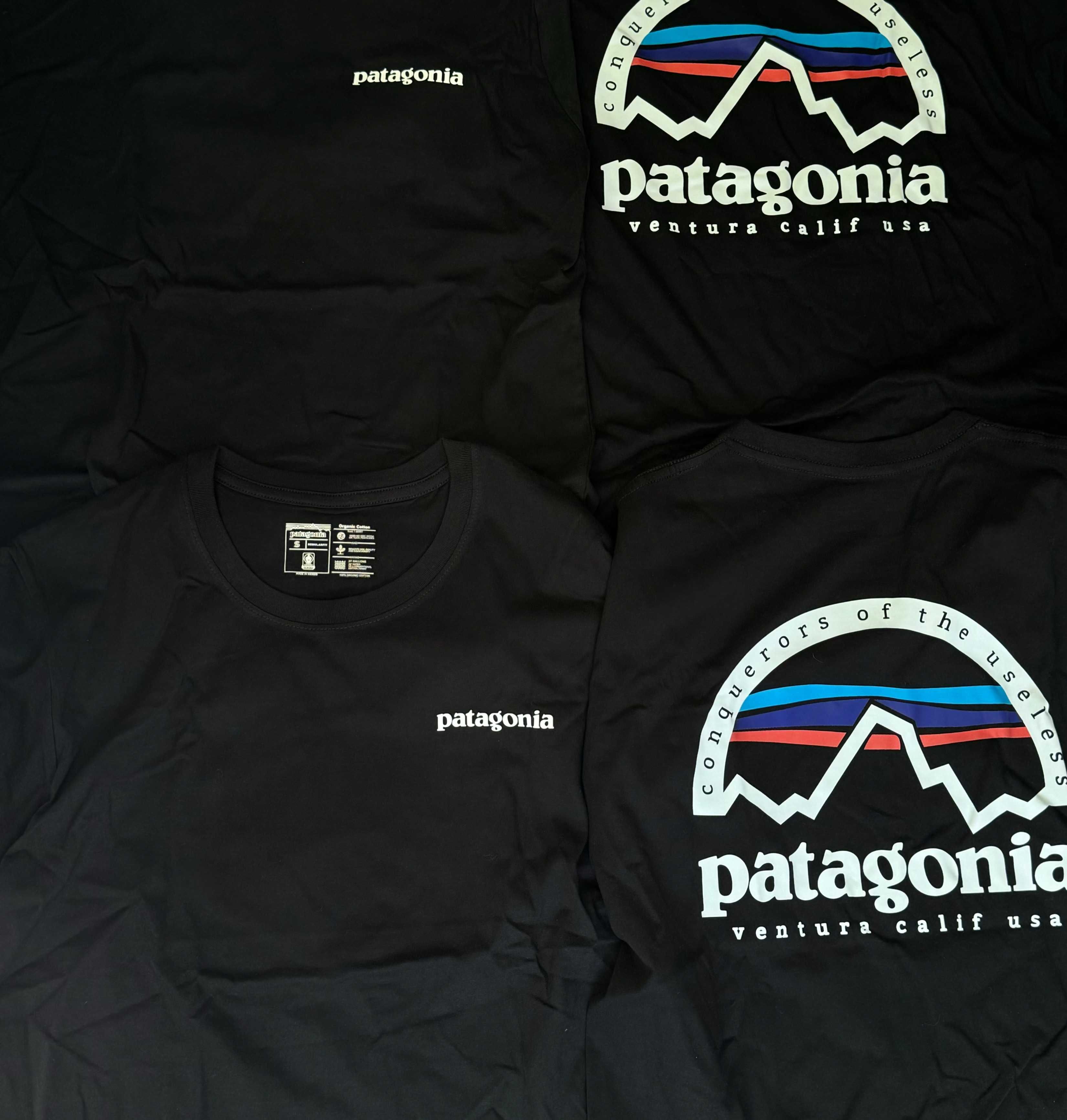 Футболка Patagonia Ventur Calif Usa(S, M, L) у чорному кольорі.