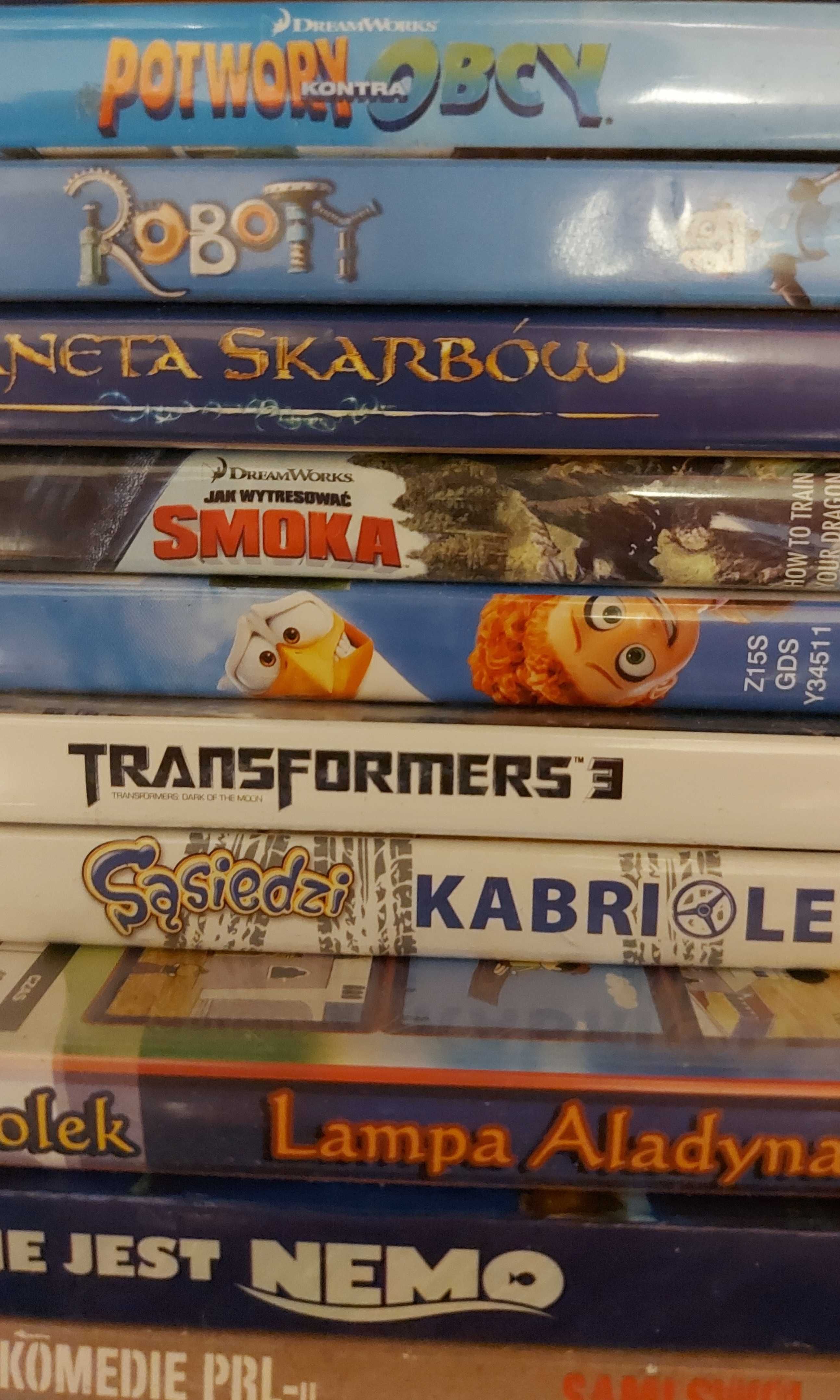 Bajki DVD, Auta, Shrek, Panda, Alvin, Asterix