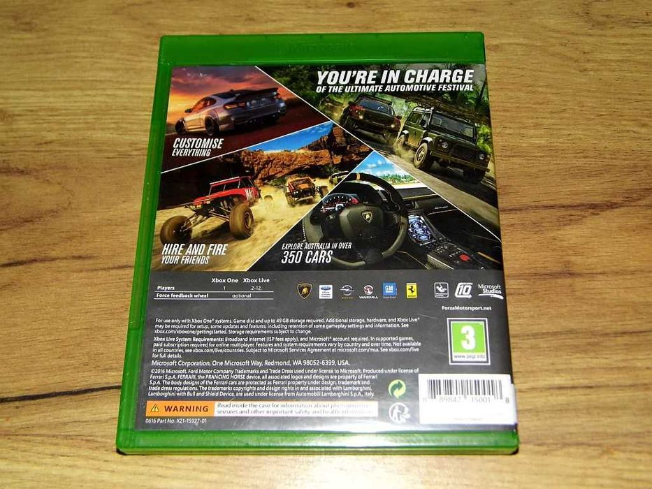Gry oryginalne na konsole XBox One Forza Horizon 3 Need for Speed Heat