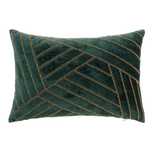 Novo Almofada - veludo verde com contas douradas 30x45 Maison du Monde