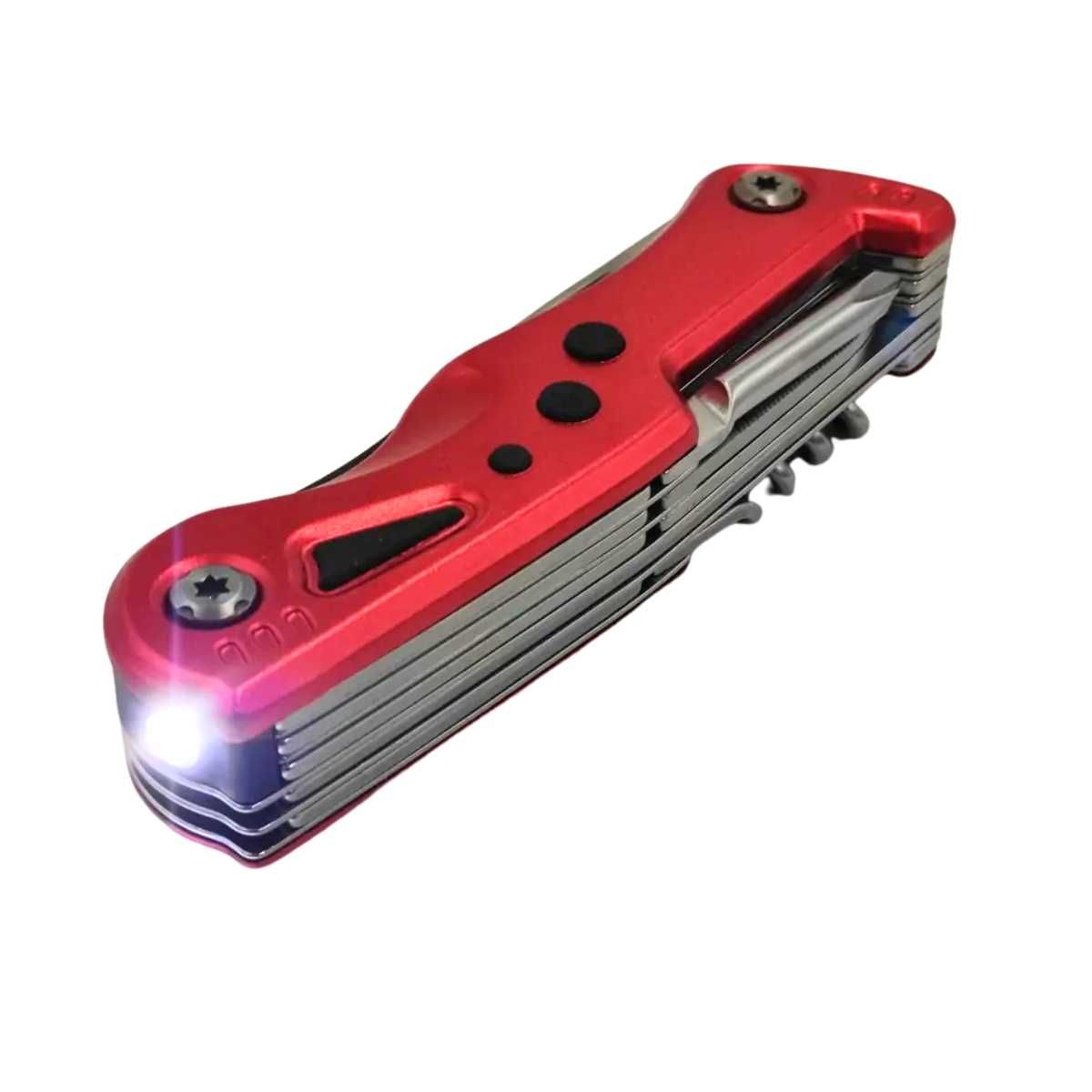 Multitool scyzoryk składany latarka survival outdoor 12w1 - Foxter