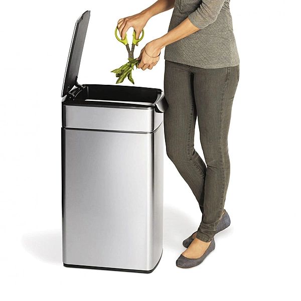 Kosz na śmieci 40l Touch-bar Slim - stal Fpp / simplehuman