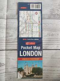 Mapa plan miasta LONDYN mapa kieszonkowa pocket map
