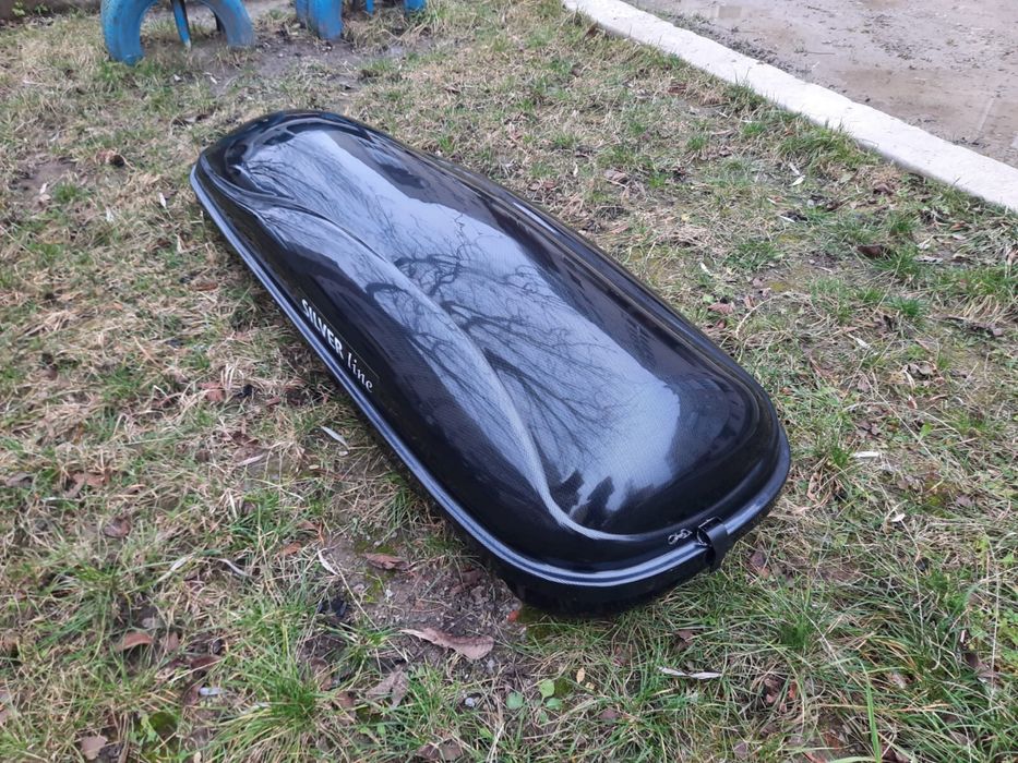 Автобокс багажник Silver line карбоновий 225/70/41