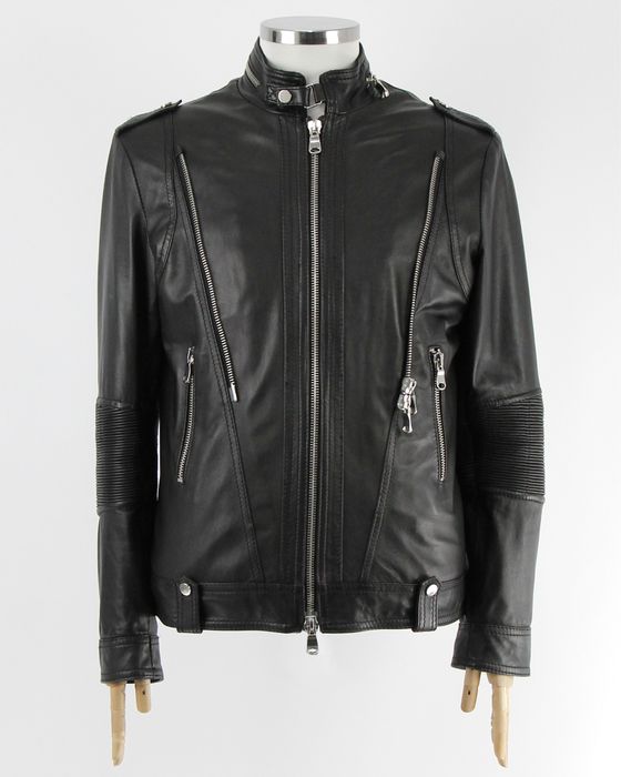 IANNALFO & SGARIGLIA чоловіча чорна шкіряна куртка. Оригінал. (50)