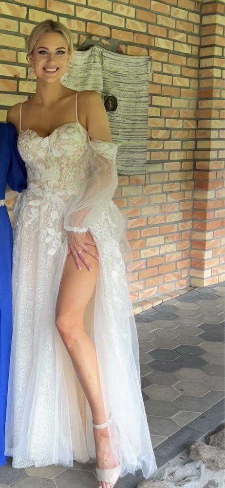 Suknia ślubna Melrose r.36 S po praniu, uszyta w 2023