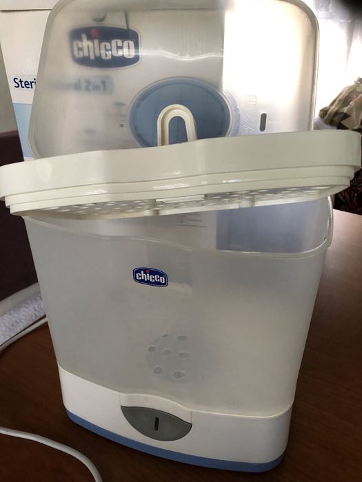 Esterilizador electrico Chicco+ aquecedor de biberons e biberons