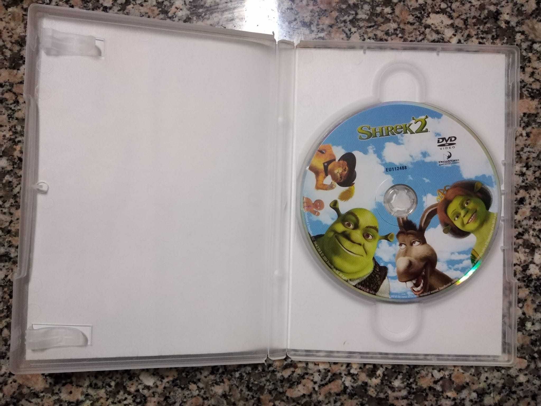 Filmes do Shrek em DVD + Gato das botas