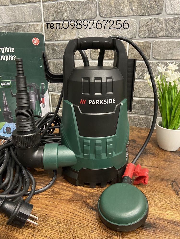 Насос заглибний дренажний, помпа, Parkside PTPK 400W b1 з НІМЕЧЧИНИ