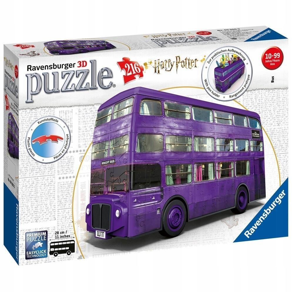 Puzzle 3d Harry Potter Błękitny Autobus