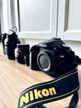 Nikon D90 + obiektywy: 18-105 VR + standardowy AF-S 50mm f/1,8G
