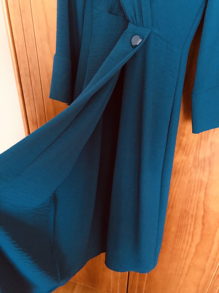 Vestido azul Zara M