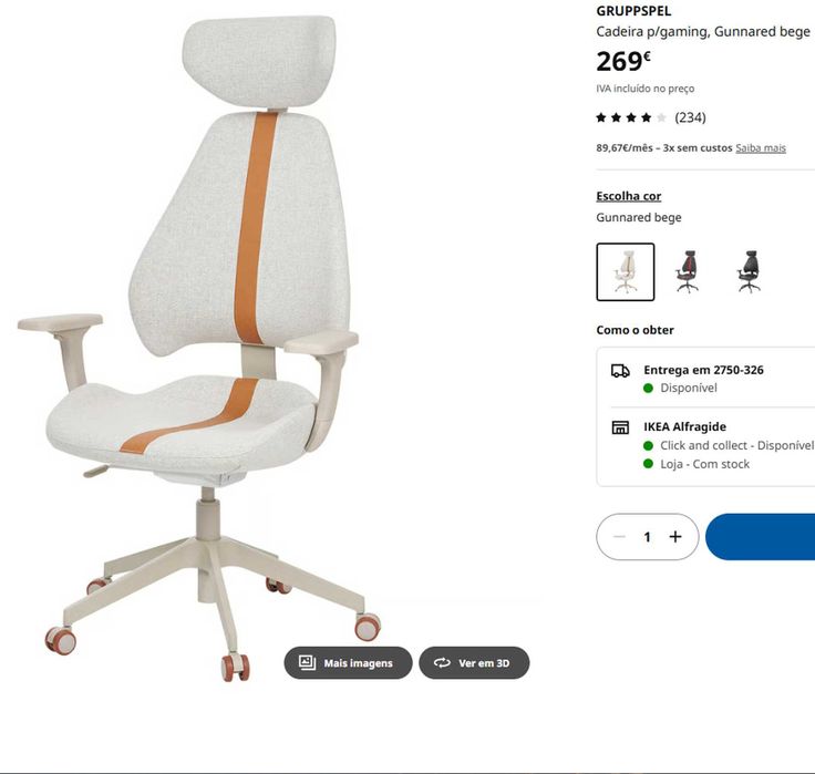 Cadeira de escritório GRUPPSPEL (Ikea)