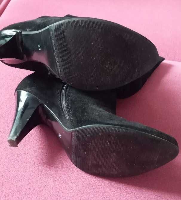 Сапоги женские на каблуке (размер 38)