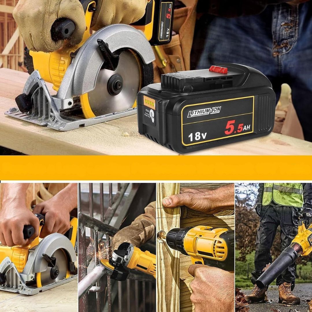 2x Akumulator Bateria do Dewalt Powarobor DCB184 18V 5000mah 5,5Ah