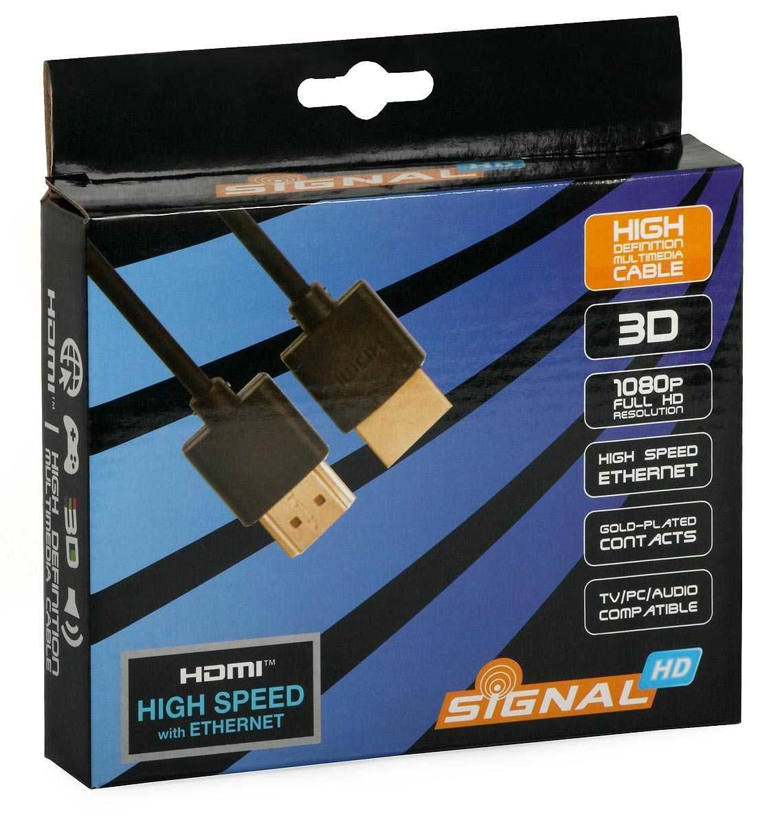 Przewód HDMI 0,5 m Slim High Speed Cable with Ethernet Kod.: H1003