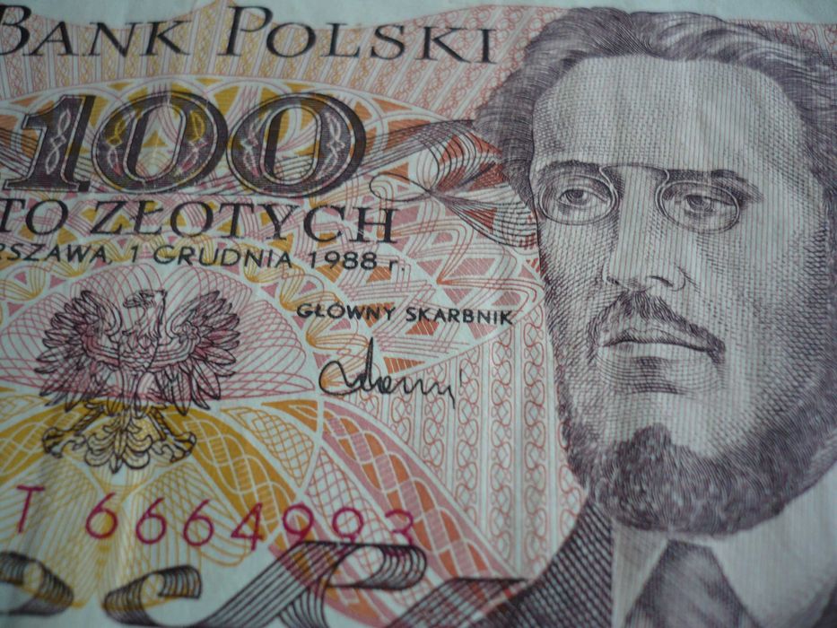 Banknoty PRL. 50 zł i 100 zł.