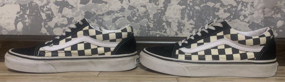Кеди низькі чорні в клітинку Vans old skool 36.5 розмір