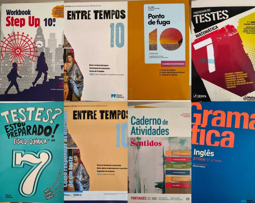 Livros escolares e de exercícios