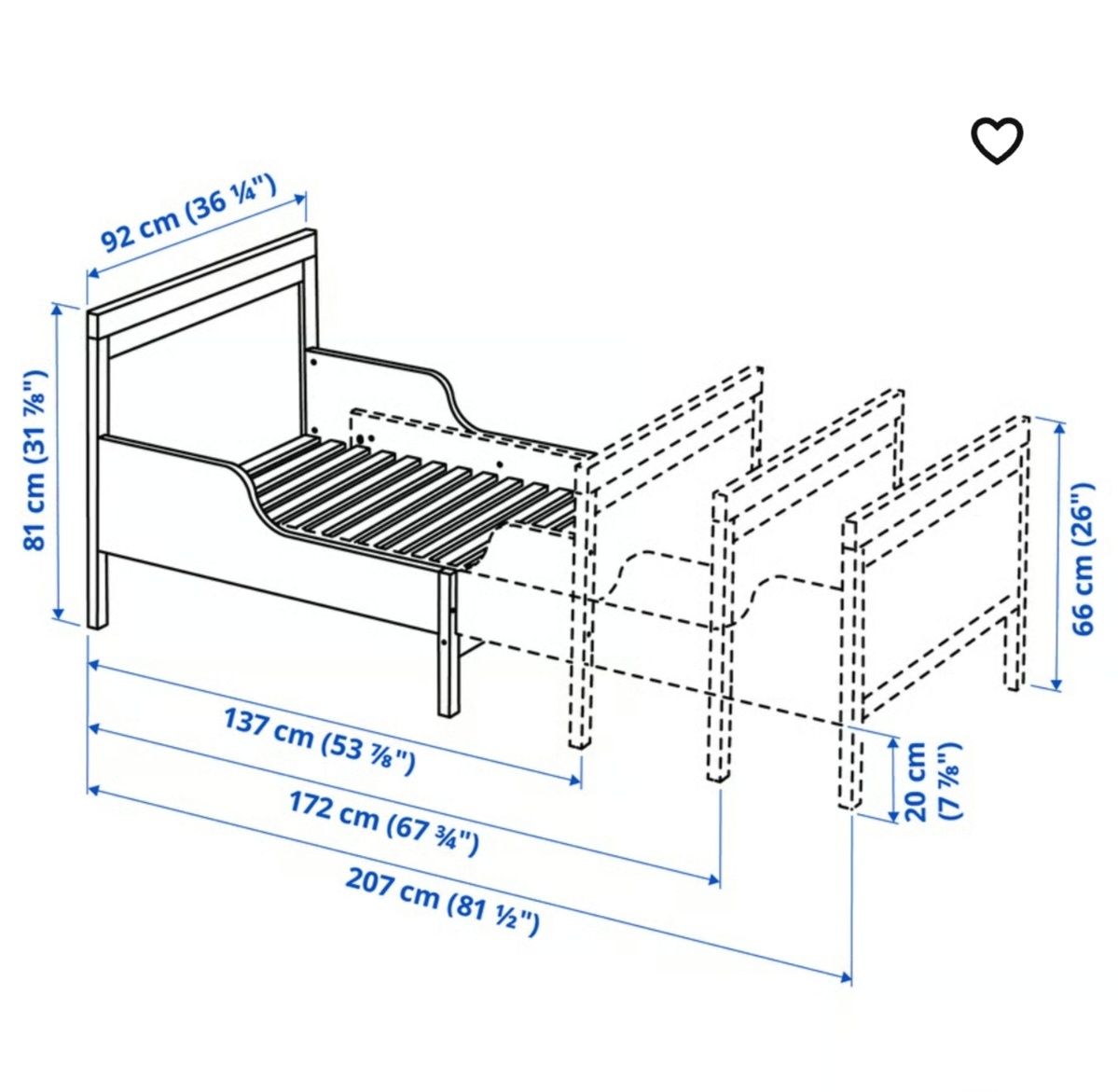 Cama Extensível SUNDIVIK