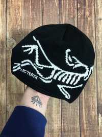 Демісезонна Спортивна шапка біні Arcteryx(Арктерікс)ящериця логотип