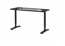 IKEA BEKANT podstawa do biurka, nogi, czarny, 120x80 cm