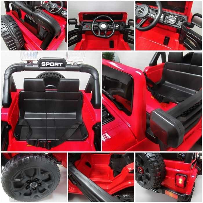 Duży Jeep X10 na akumulator dla dziecka, 2 silniki BUJAK