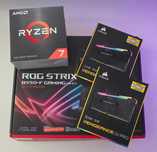 Bundle Motherboard Strix B550-F + CPU 5800x + RAM 32GB Vengeance RGB