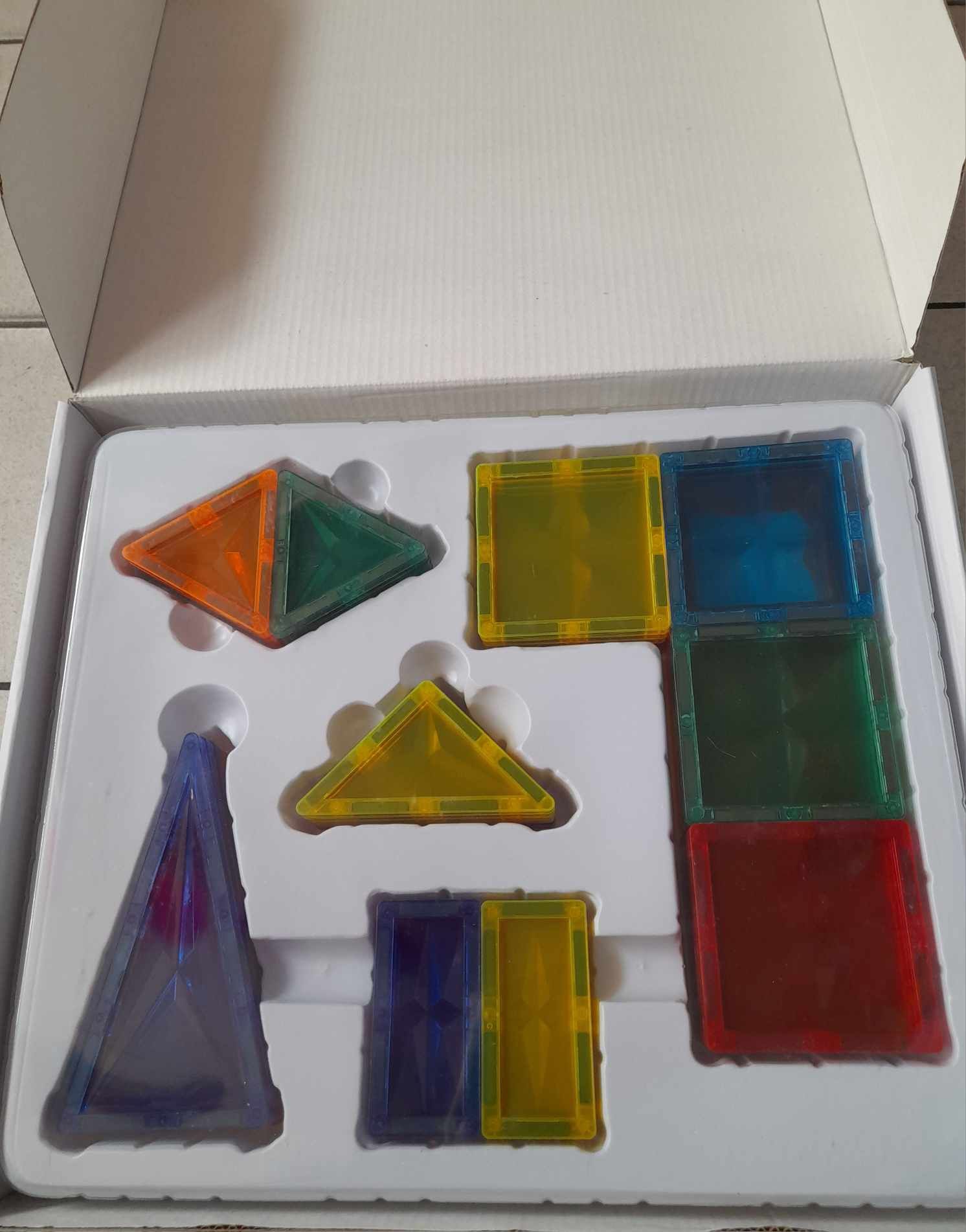 Klocki magnetyczne magnesy zestaw zabawka dla dziecka 58 elementów