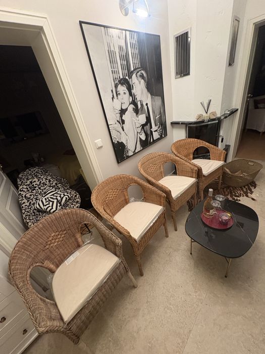 Ukochany klasyk IKEA AGEN fotel krzeslo koszyk wiklina ratan