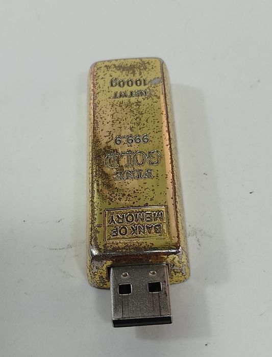 USB флешка Loveheek золотий злиток 256гб