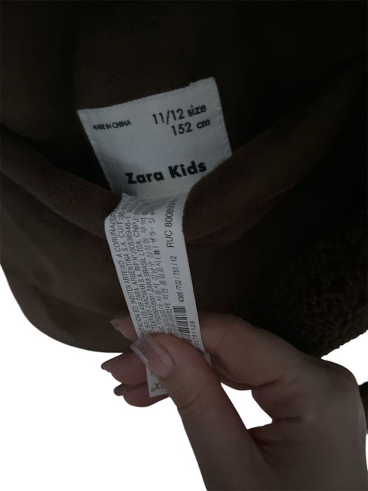 Zara дубленка даухсторонняя